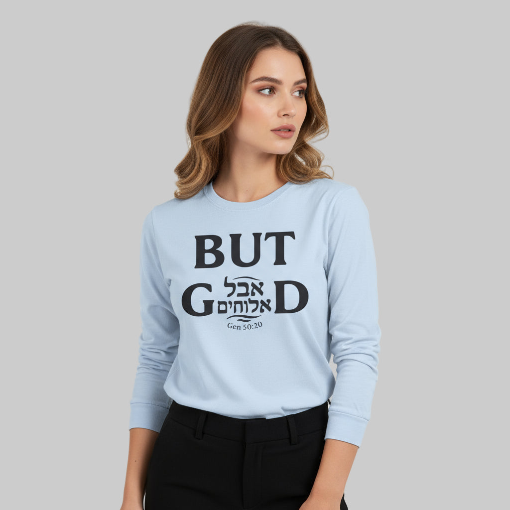 Aval Elohim Ultra Cotton Long Sleeve Tee – “But God” Edition