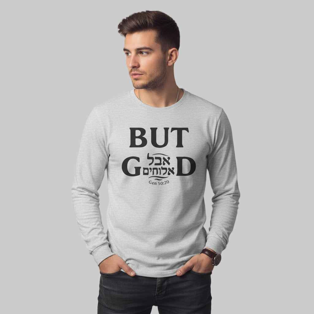 Aval Elohim Ultra Cotton Long Sleeve Tee – “But God” Edition