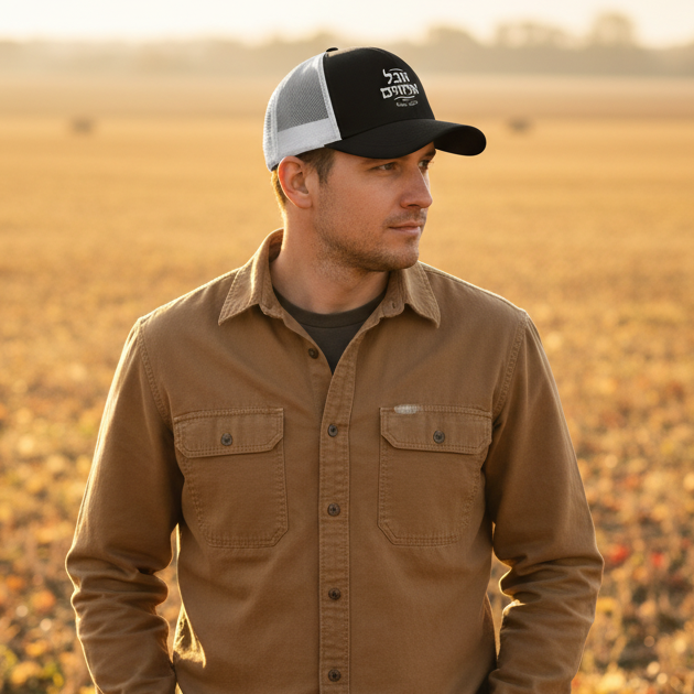 Aval Elohim Trucker Retro Hat – Faith Never Goes Out of Style