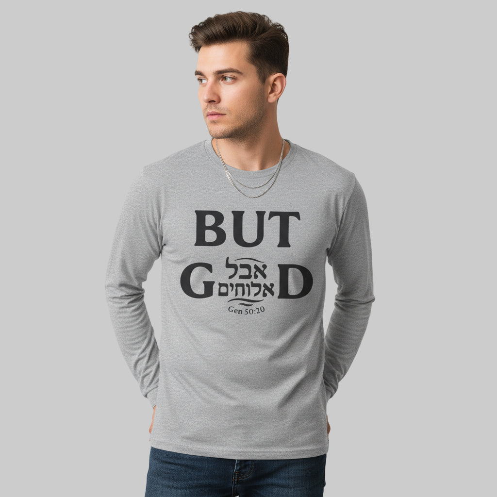 Aval Elohim Ultra Cotton Long Sleeve Tee – “But God” Edition